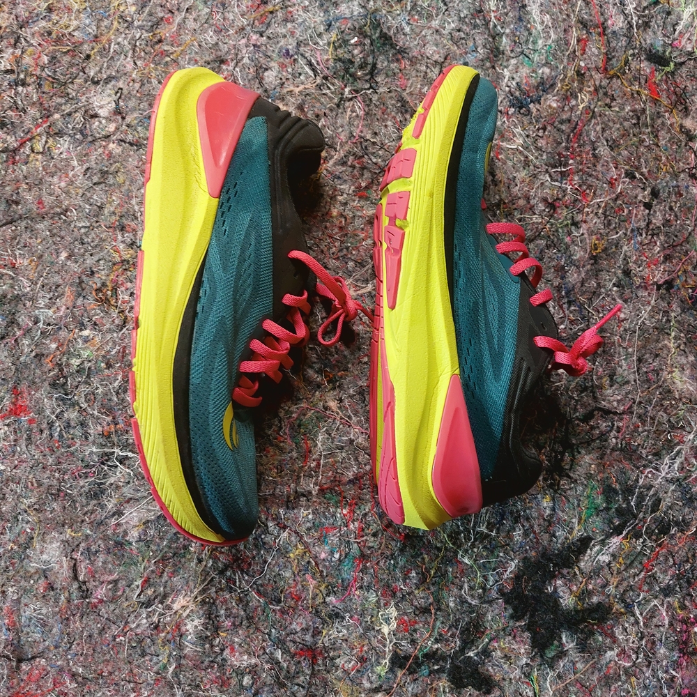 Vibrant Women's Sneakers with Yellow and Pink Accents